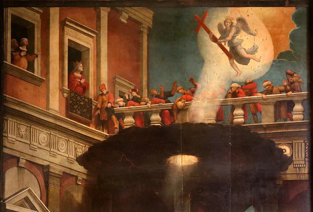 Il martirio di Santa Caterina e il miracolo della ruoto - dettaglio 5, Santa Maria Novella